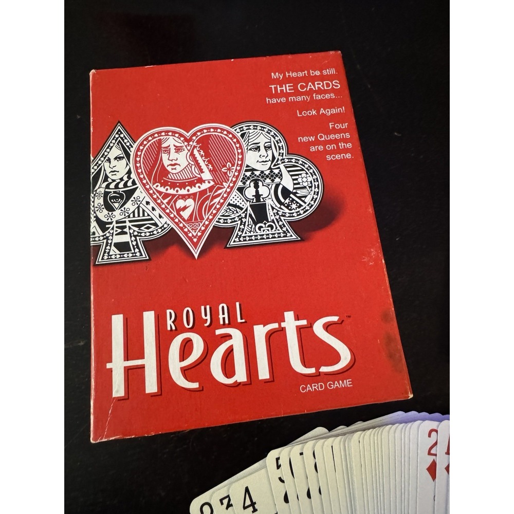 Royal Hearts Card Game Parker Brothers Hasbro Boxed EUC!